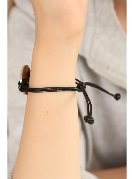 FREEDOM (Özgür) Siyah Deri İpli Unisex Mood Bileklik FREEDOM (Özgür) Siyah Deri İpli Unisex Mood Bileklik