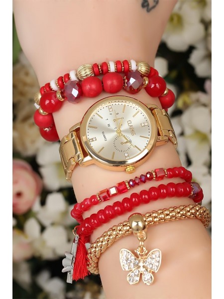 Gold Metal Kordonlu Clariss Marka Bayan Saat Gold Metal Kordonlu Clariss Marka Bayan Saat